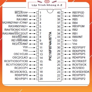 [Lập Trình Nhúng A-Z][16] Vi Điều Khiển PIC16F877A DIP40