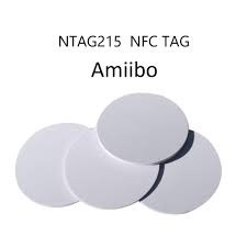 Thẻ NFC Ntag215 dạng tròn 25mm dùng làm thẻ thông minh, card visit điện tử, giả lập Amiibo.