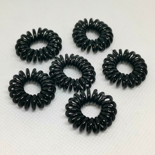 10 Pcs  Dây Cột Tóc Lò Xo Màu Đen