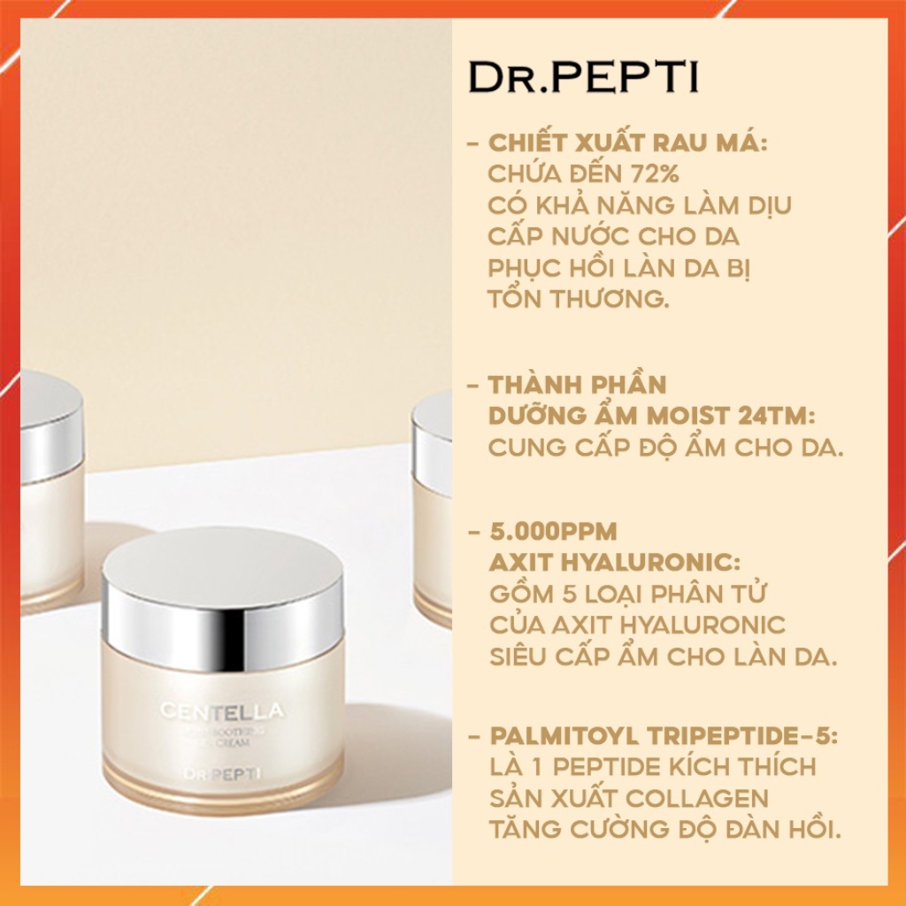 Bộ 3 Sản Phẩm Dưỡng Da Giảm Mụn Dr.Pepti+ Centella
