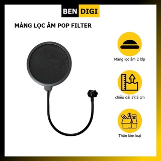 Microphone pop filter – Màng lọc âm cho các dòng micro thu âm - Hàng chính hãng