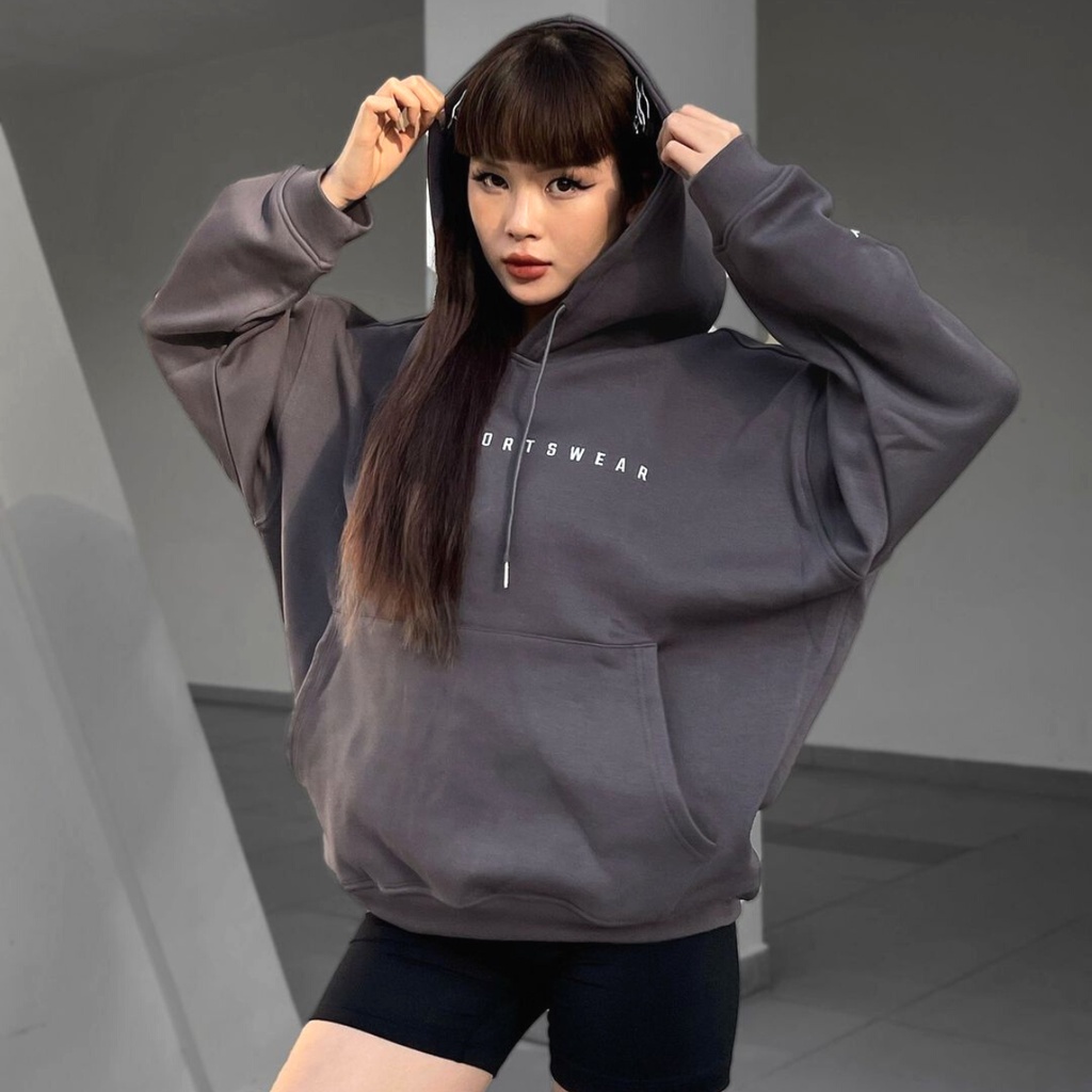 Áo khoác hoodie nam nữ form rộng Fitme cotton - phong cách unisex