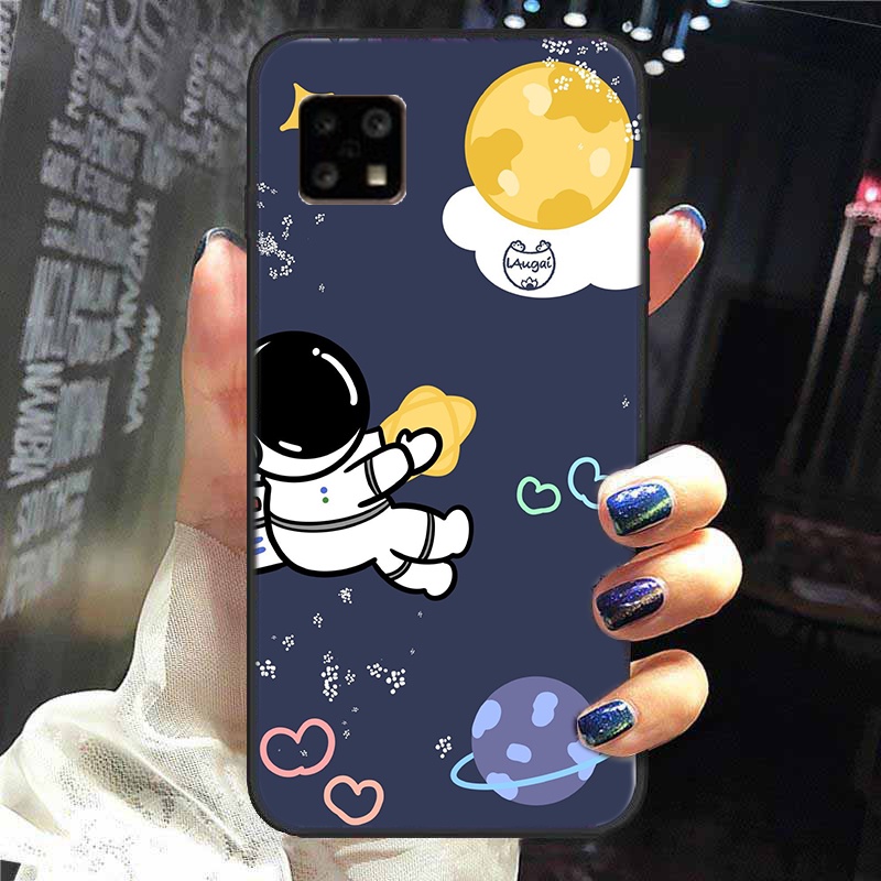 Ốp Điện Thoại Silicon tpu Mềm In Hình Phi Hành Gia Hoạt Hình Cho sharp aquos sense 5g sh-53a sh-m17