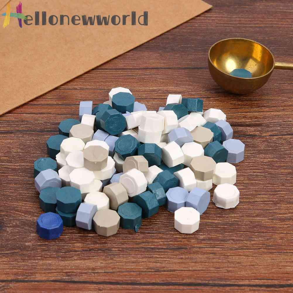 Bộ 100 Hạt Sáp Đóng Dấu Niêm Phong Bao Thư Phong Cách Vintage