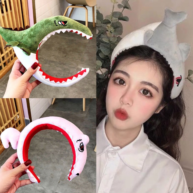 Flgo Băng Đô Cài Tóc Họa Tiết Cá Sấu Hoạt Hình Dùng Làm Đạo Cụ Chụp Ảnh