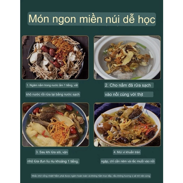 NẤM 7 MÓN -NGUYÊN LIỆU CANH DƯỠNG SINH NGƯỜI MIỀN NÚI -VÂN NAM
