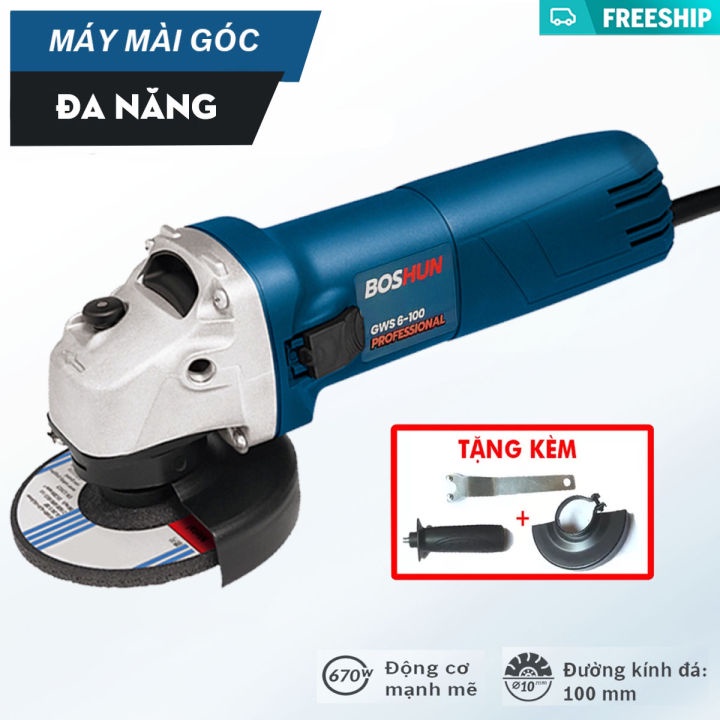 Máy Cắt Cầm Tay Boshun 670W - Máy Mài Góc, Máy Chà Nhám Cầm Tay - Hàng Nhập Khẩu Chất Lượng Cao