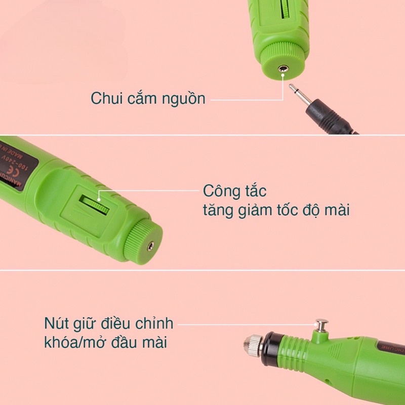 Máy mài móng mini - Máy mài móng cầm tay chuyên dụng trong ngành nail