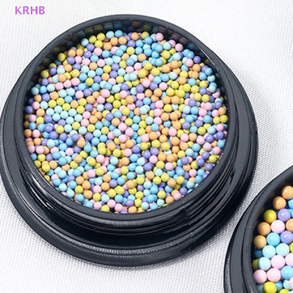 Hạt Nhỏ 6 Màu Macaron Trang Trí Móng Tay 1-3mm Mới