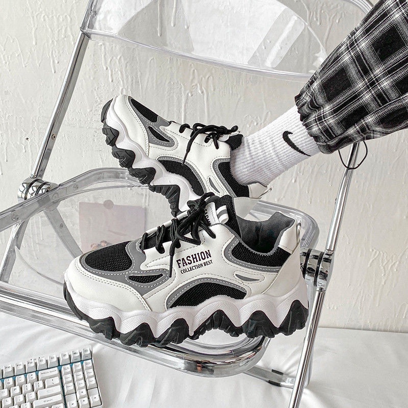 Giày Thể Thao Thoáng Khí Phong Cách Hàn Quốc Thời Trang Xuân Thu Mới Cho Nữ