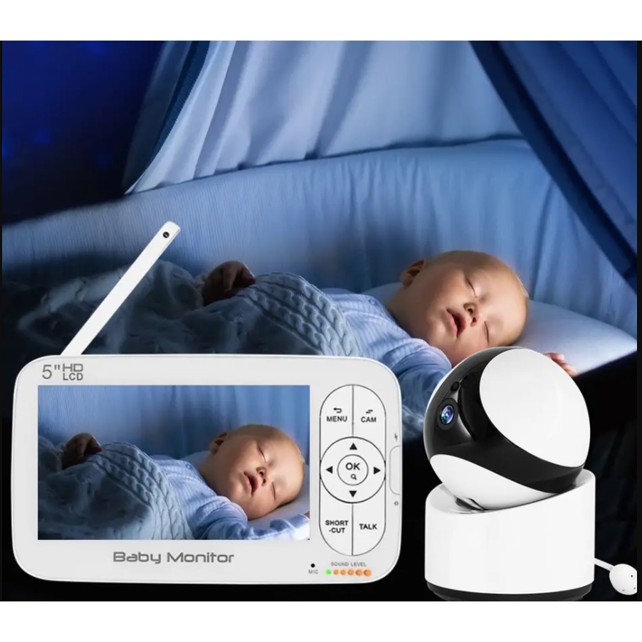 Máy báo khóc Cao cấp Corky baby mbk801 camera xoay 360o -HD720p cực nét
