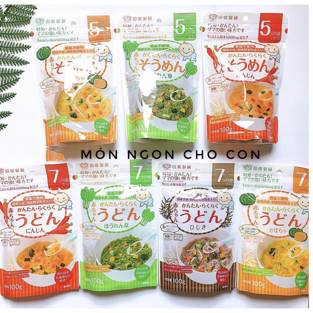 MÌ SOMEN,UDON RAU CỦ TÁCH MUỐI AKACHAN ĐỦ VỊ