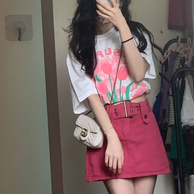 Chân váy jean Ngắn Lưng Cao Thời Trang Hàn Quốc Mới 2023 Gợi Cảm Cho Nữ