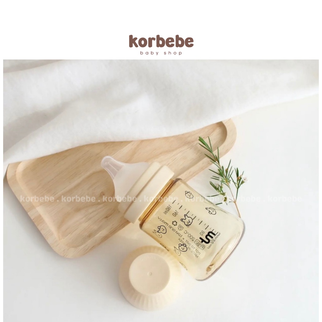 Bình sữa Tovi and Molly hình thỏ Hàn Quốc cho bé 180ml/280ml