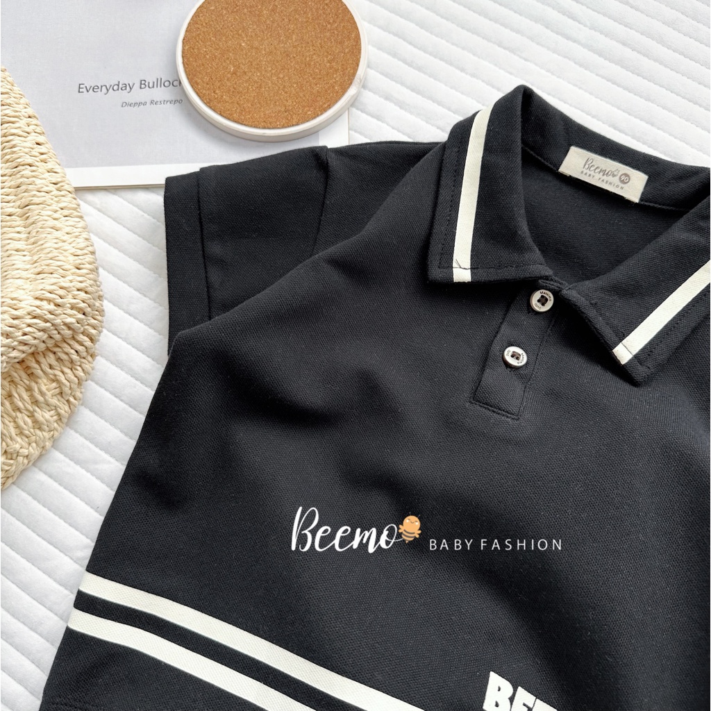 Áo polo  Beemo cộc tay bảnh bao cho bé trai