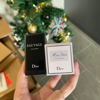 Set 2 nước hoa Dior mini nam nữ 5ml 10ml