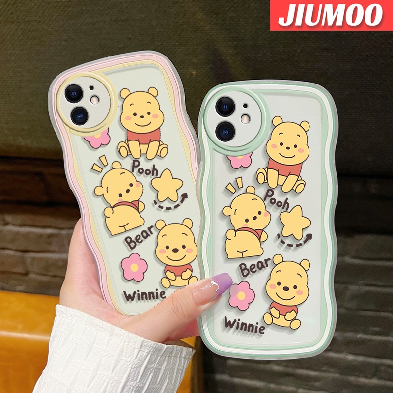 Ốp Điện Thoại Viền Gợn Sóng Hình Gấu Pooh Cho Samsung galaxy A50 A50s A30s A30s