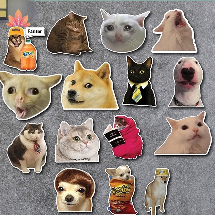 Bộ 50 Miếng Dán Họa Tiết Biểu Cảm Vui Nhộn Dễ Thương JP5