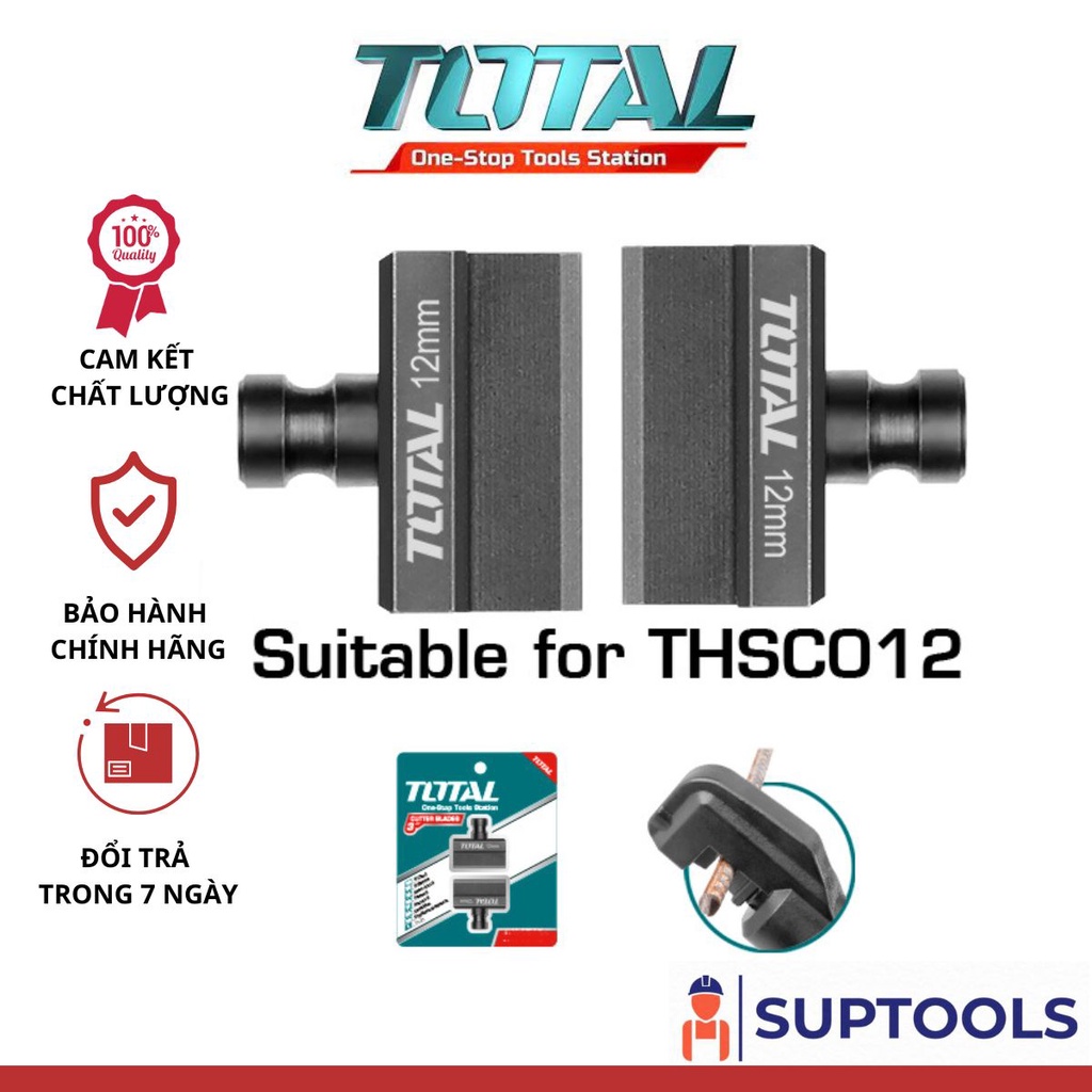 ĐỒ NGHỀ TOTAL Lưỡi cắt thép thủy lực 12mm THSC012B [Chính Hãng 100%]