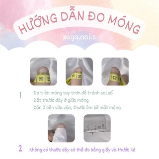 Nail box, móng giả thiết kế loang đỏ