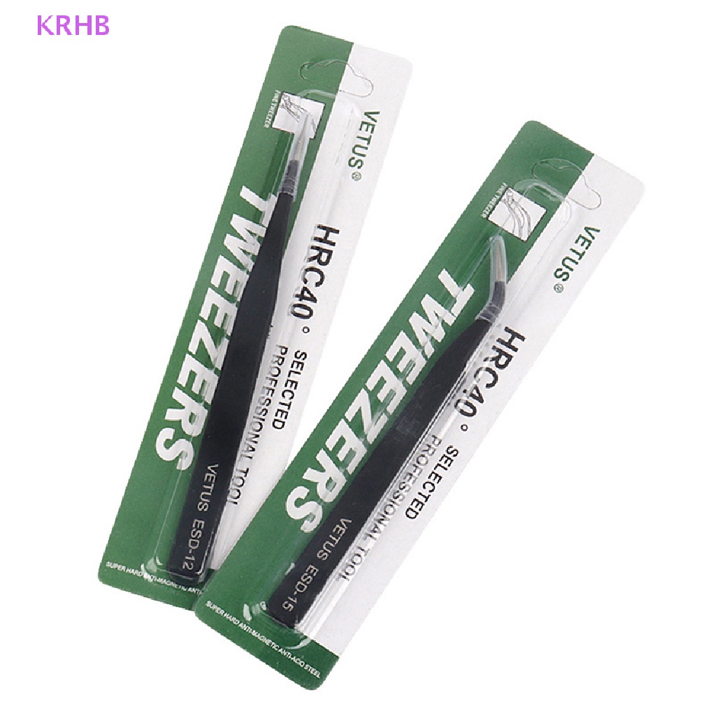 Nhíp Nối Mi Bằng Thép Không Gỉ Màu Đen Mới