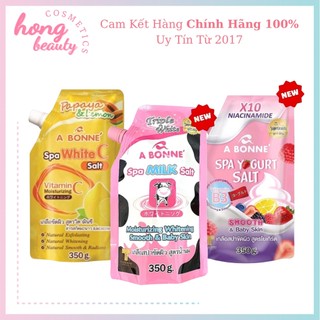 Combo 10 gói Muối Tắm Sữa Bò Spa A Bonne Tẩy Tế Bào Chết, Làm Mềm Da Thái Lan 350g Có Vòi