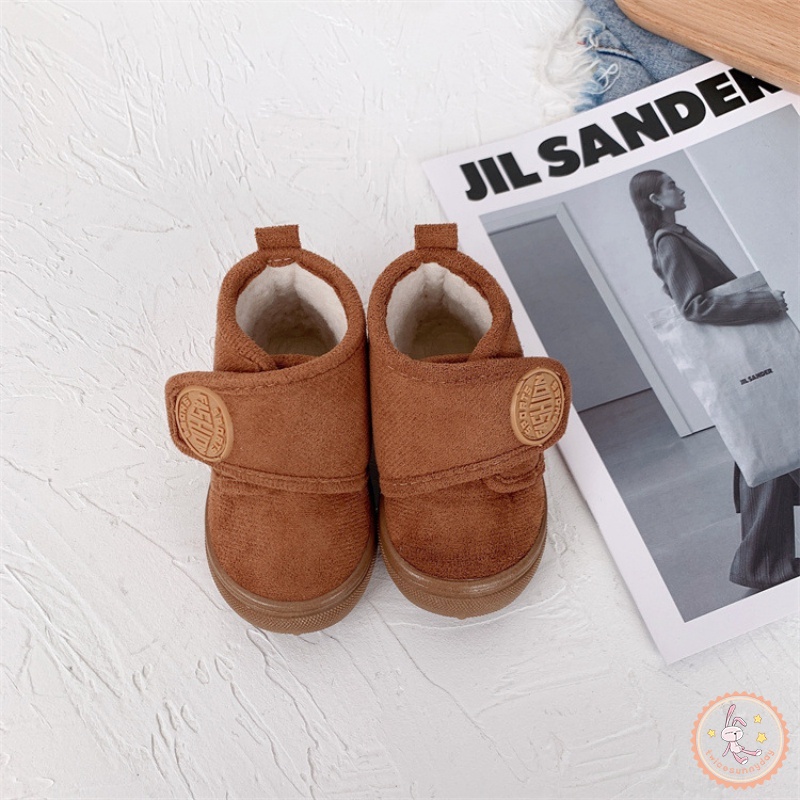 Giày Bốt Cổ Thấp Đế Mềm Chống Trượt Cho Bé