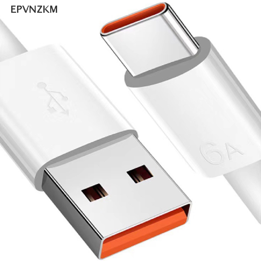 Dây Cáp Sạc Nhanh USB Type-c 2M 6A 66W Cho xiaomi Samsung Huawei