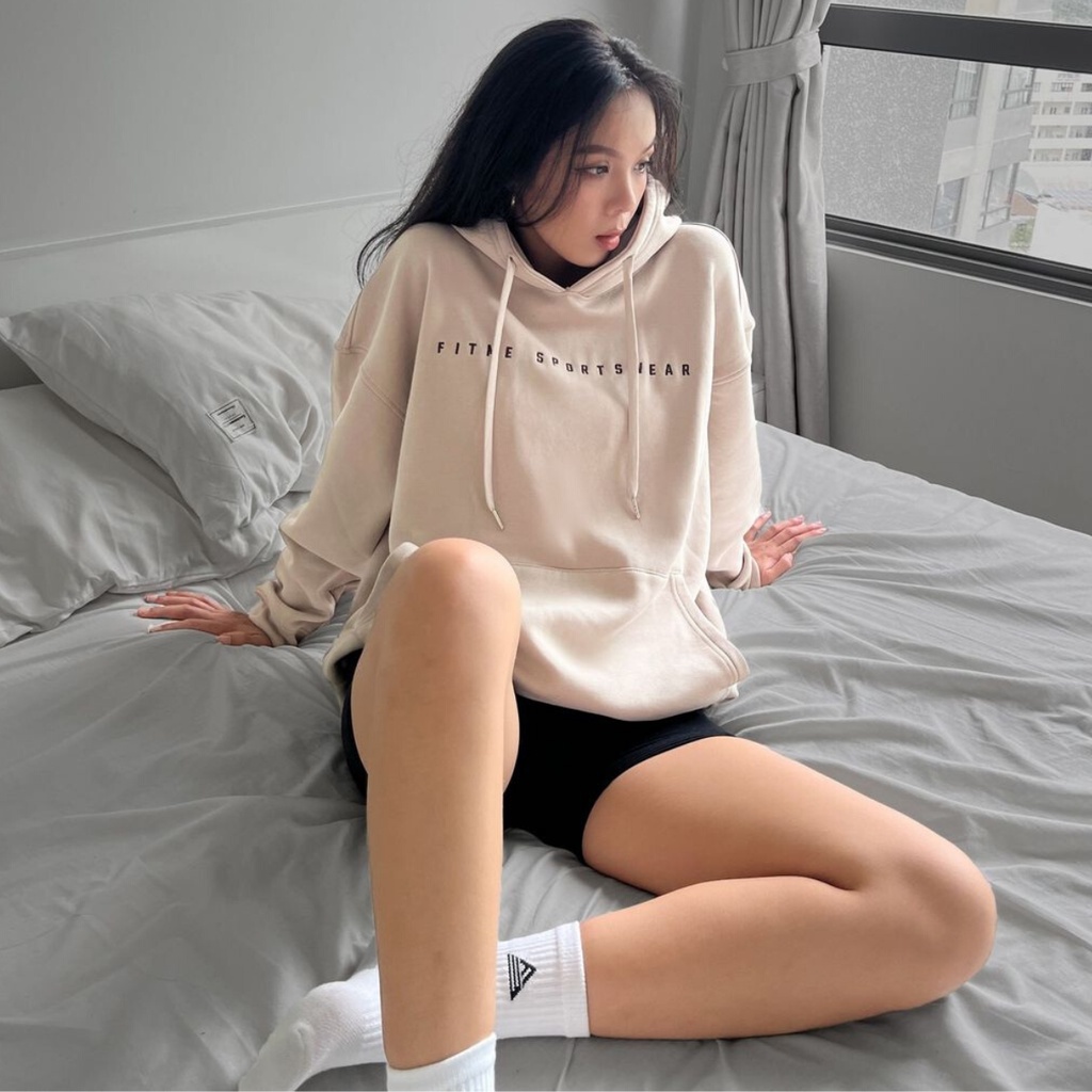 Áo khoác hoodie nam nữ form rộng Fitme cotton - phong cách unisex