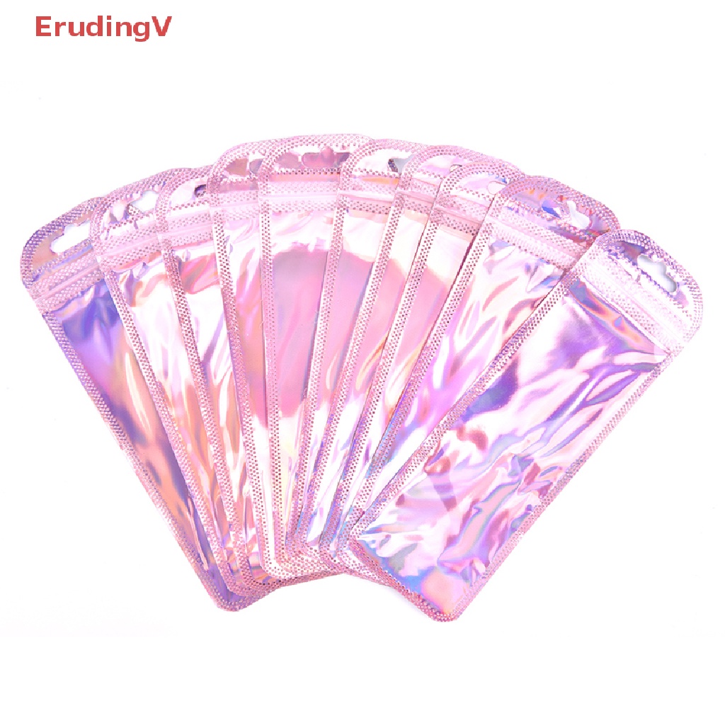 [ErudingV] Set 50 Túi Đựng Mỹ Phẩm Phẳng Mini 4 Kiểu Màu Laser