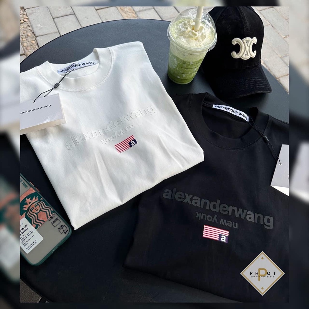 Áo Thun In Chữ Nổi  Alex Dáng Rộng Nam Nữ Dáng Rộng Tay Lỡ Basic