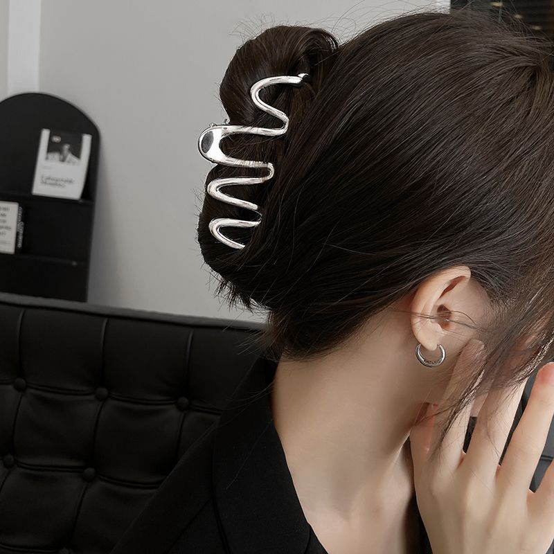 Kẹp Tóc Kim Loại Đơn Giản Thời Trang Cho Nữ