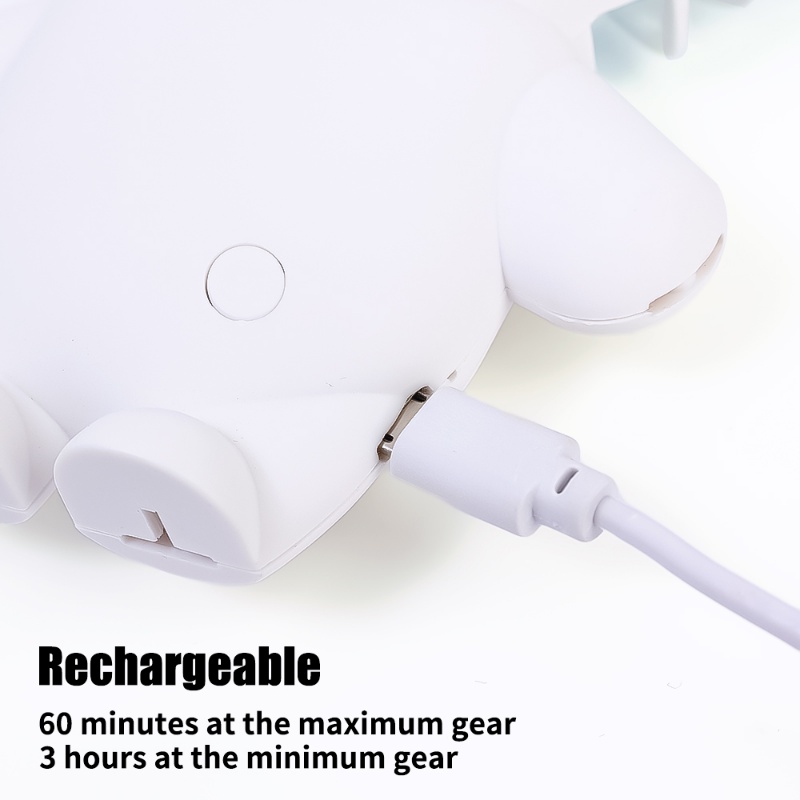 Quạt Mini Cầm Tay Hình Phi Hành Gia Với Giá Đỡ Điện Thoại Ba Tốc Độ Sạc USB Có Thể Điều Chỉnh Phù Hợp Cho Văn Phòng