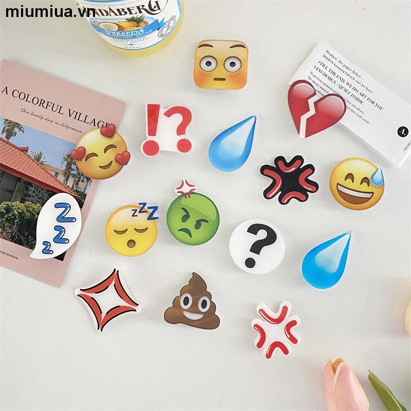 MiumiuaKẹp Tóc Dễ Thương Emoji Hoạt Hình Phụ Kiện Thời Trang Cho Nữ