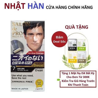 Thuốc nhuộm tóc salon de pro nhật bản số 5, 6,7 dành cho nam phủ bạc không mùi không amoni