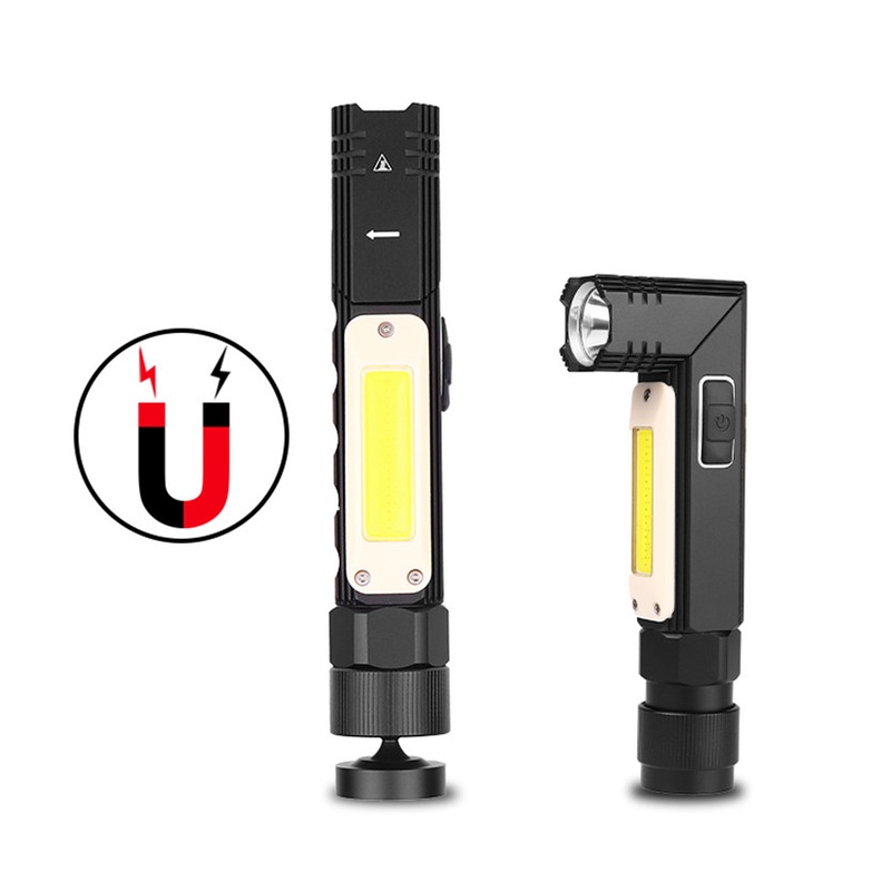 Đèn LED COB Nam Châm Siêu Sáng Chống Thấm Nước Sạc USB Xoay 90 Độ Chuyên Dụng