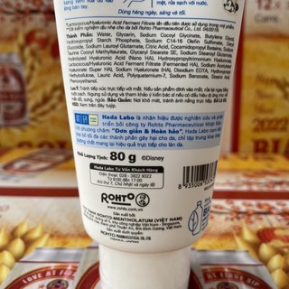 Sữa Rửa Mặt Dưỡng Ẩm Hada Labo 80g