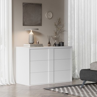 RIKKE, Tủ đựng đồ dùng 3 tầng 6 ngăn kéo DRA_222, 110x51x77cm, Scandi Home