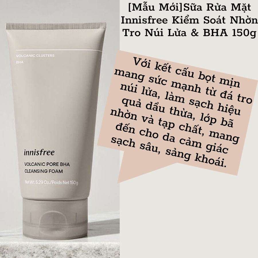 Sữa Rửa Mặt Innisfree [Sạch 100%-Hàng Auth] Sữa Rửa Mặt Innisfree trà Xanh / Tro Núi lửa / BIJA Hàn Quốc