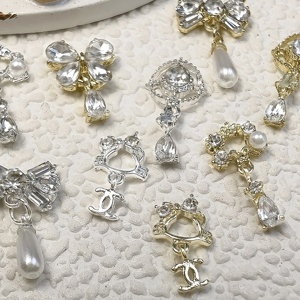 Set 3 Hộp Phụ Kiện Trang Trí Móng Tay Siêu Nhẹ