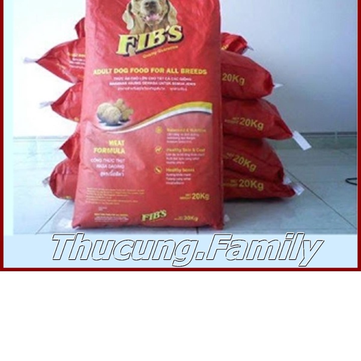 Bao thức ăn hạt cho CHÓ trưởng thành FIBs. bao 20kg