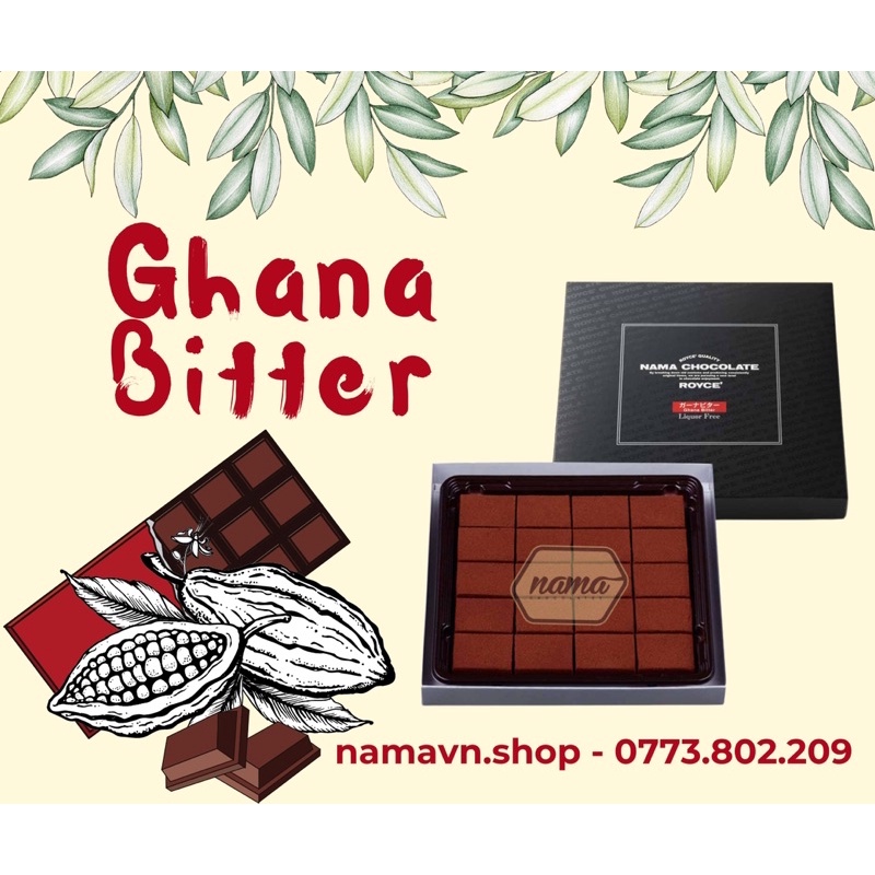 Nama socola tươi Nhật Bản Royce Các vị cơ bản