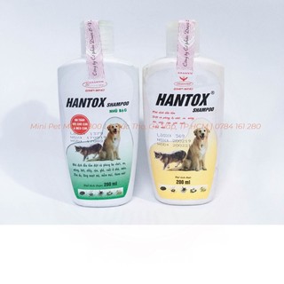 Sữa tắm trị ve, bọ chét, rận cho chó mèo hantox - 200ml