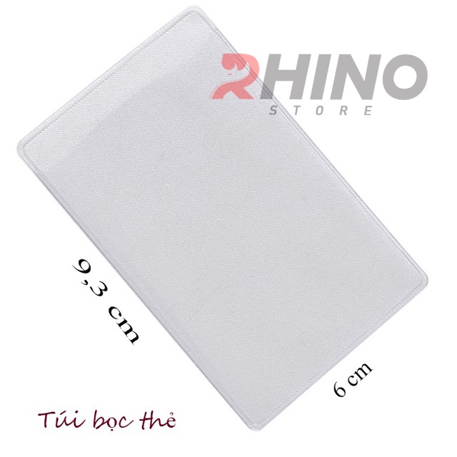 Bọc đựng thẻ căn cước công dân, bằng lái xe, atm Rhino C101 trong suốt