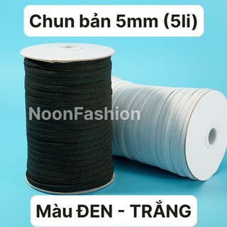Chun may mặc đen - trắng bản 5mm