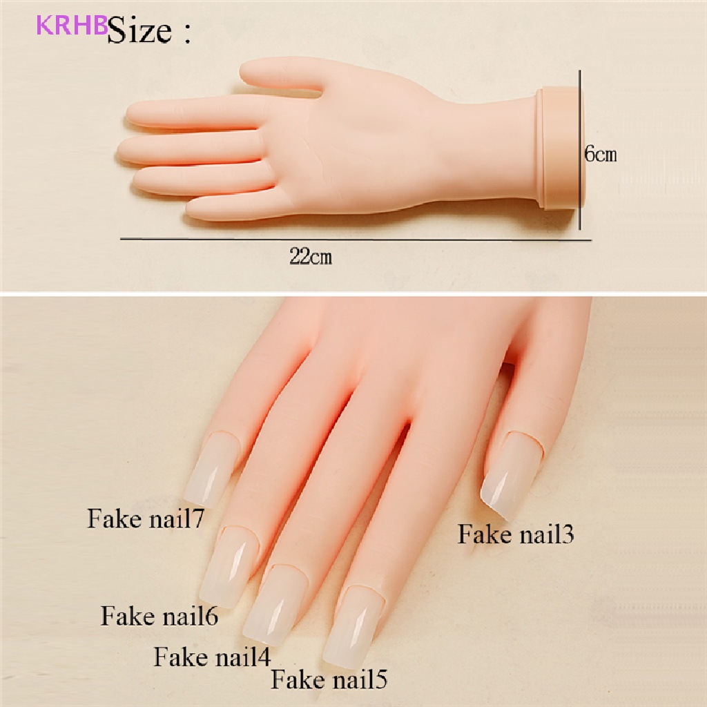 Mô Hình Bàn Tay Giả Luyện Tập Trang Trí Móng Nghệ Thuật Mới