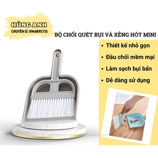Bộ chổi và xẻng hót mini, bộ chổi và xẻng quét dọn văn phòng, bàn thờ mini ha016