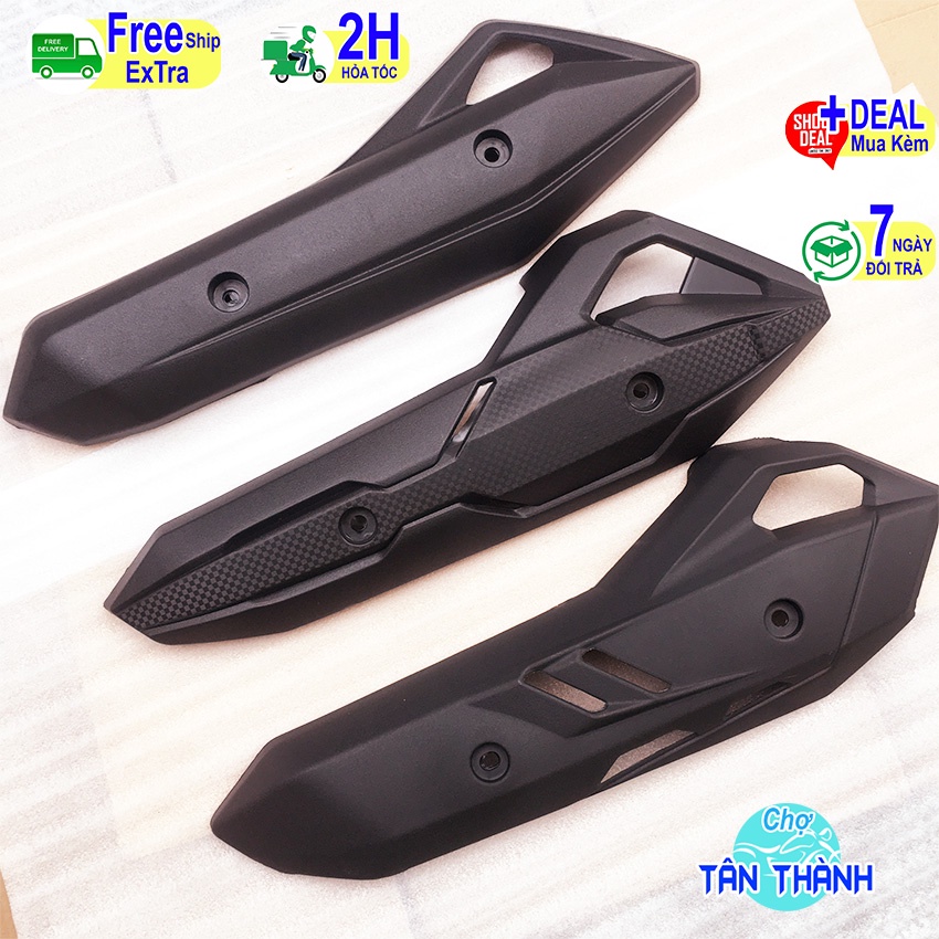 Ốp pô xe máy AB từ năm 2013 đến 2022 đen chụp pát che bô airblade air blade thay ốp zin, ốp pô xe máy No 151