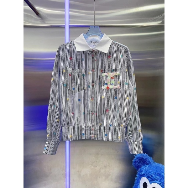 Sơ mi kẻ CN bo gấu