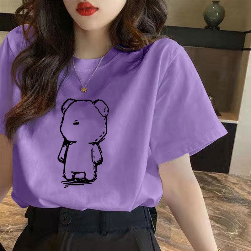 NRVP Áo thun tay ngắn dáng rộng plus size 4XL phong cách Hàn Quốc thời trang cho nam và nữ